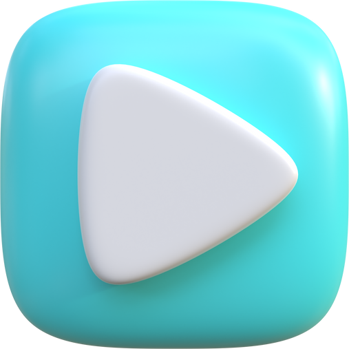 3D Button Play Icon